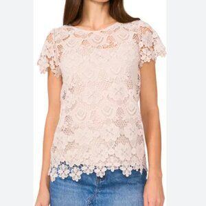 Vince Camuto Lace Top Medium Romantic Floral Lace